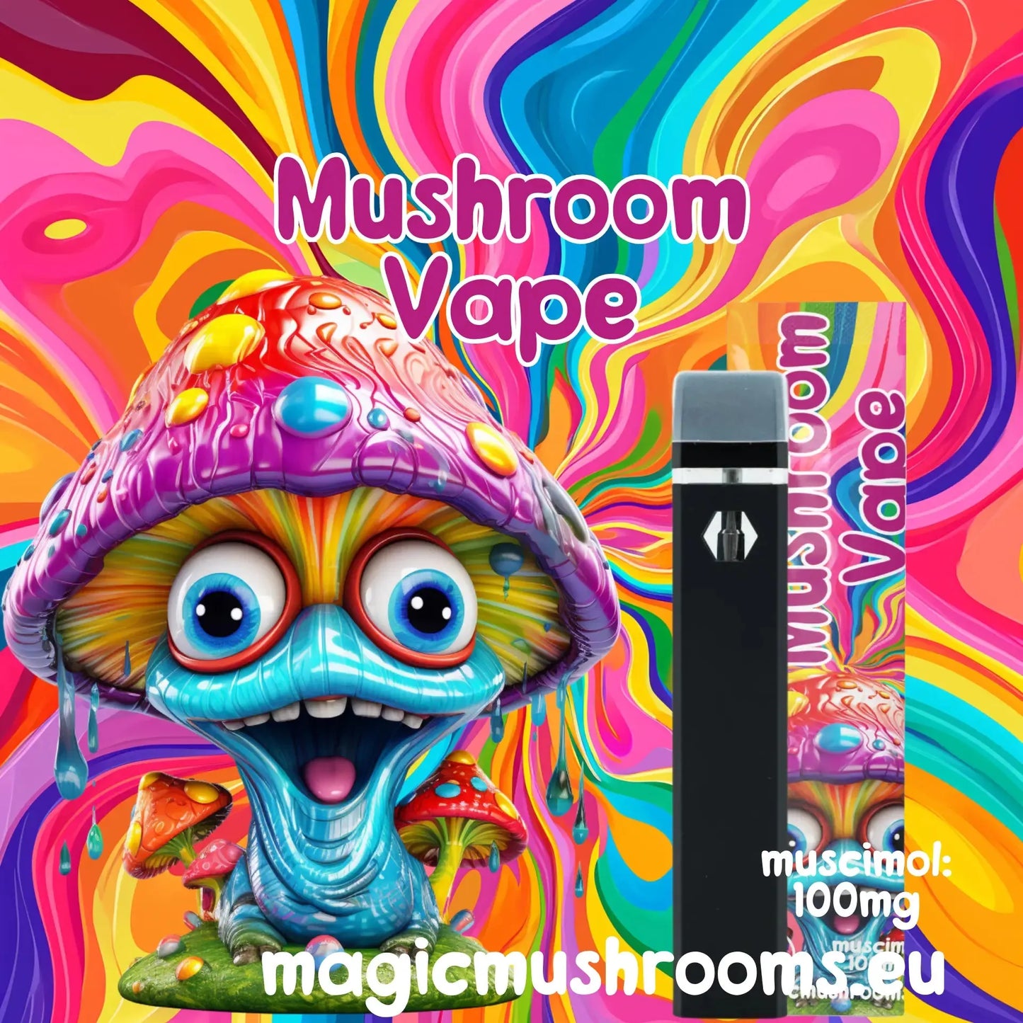 Mushroom Vape - 100mg Muscimol - The High Company 1ml - Kiosk Igloo