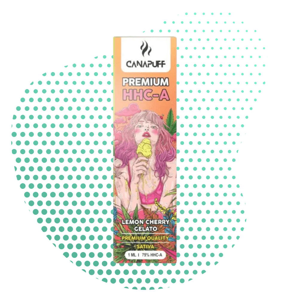 HHCA Vape - Lemon Cherry 79% - Canapuff 1 ml - Kiosk Igloo