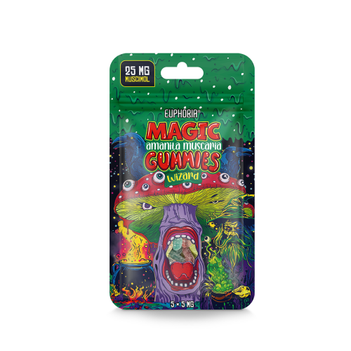 Euphoria Magic Muscimol Gummies - Wizard - 25 mg Muscimol