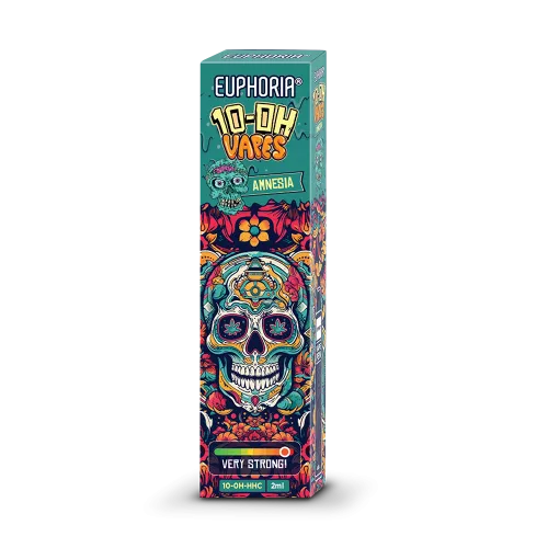 10 OH HHC Vape - Amnesia 95% - Euphoria 2ml - Kiosk Igloo